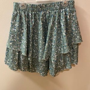 green floral skirt size small